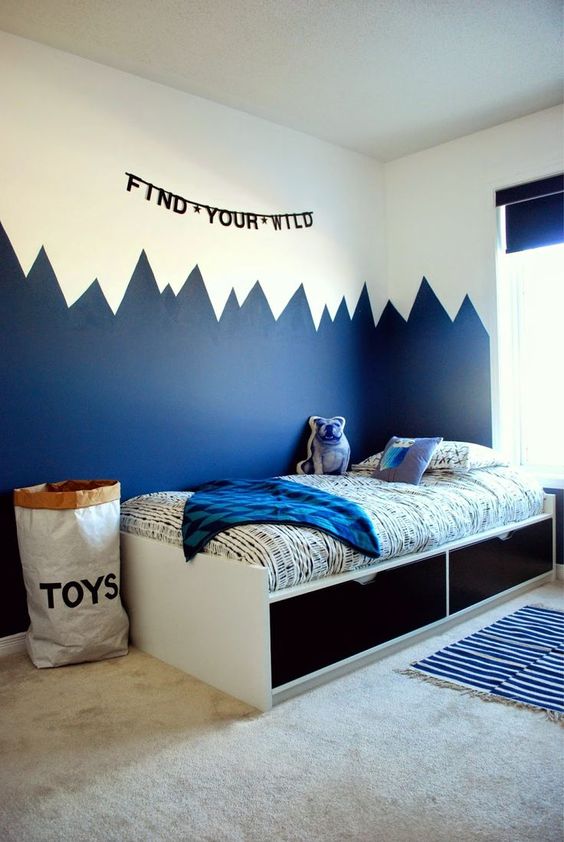 Boys Bedroom Ideas: Bold but Simple