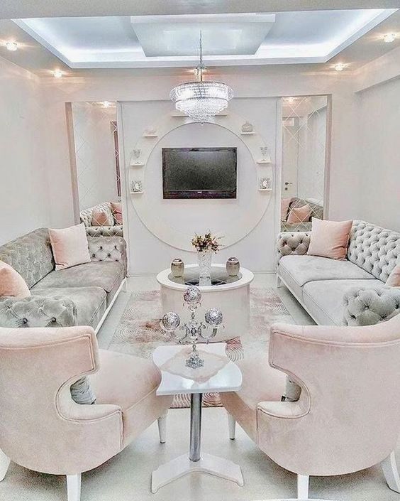Elegant Living Room Ideas: Mesmerizing Sweet Pastel