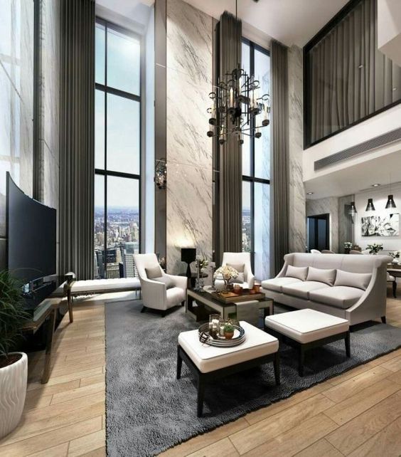 Elegant Living Room Ideas: Stunning Dark Gray