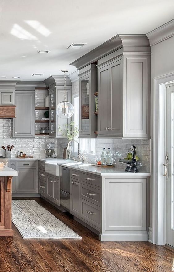 Kitchen Colors Ideas: Gently Classic Gray