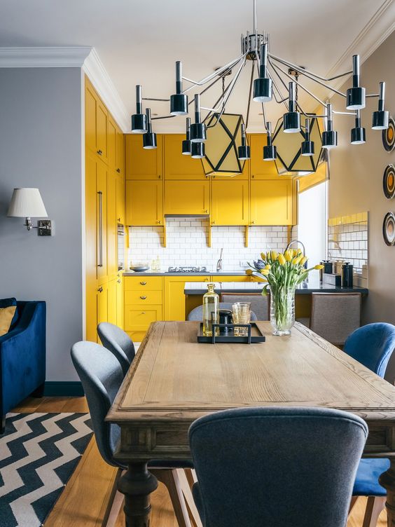 Kitchen Colors Ideas: Lovely Bright Yellow