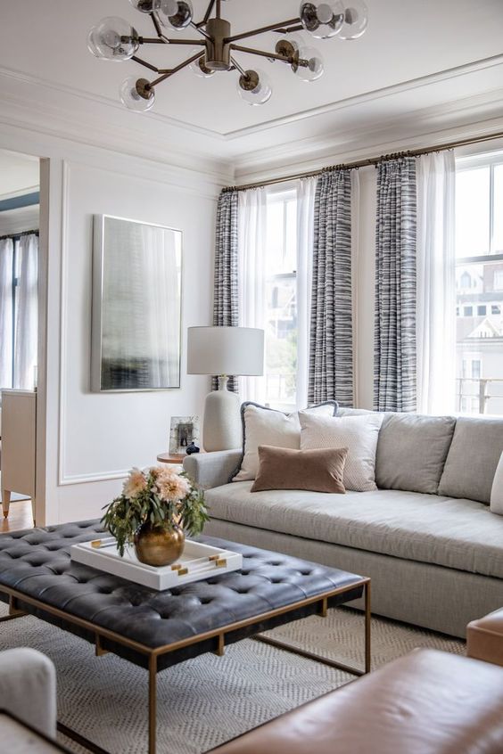Living Room Curtains Ideas: Astonishing Patterned Draper