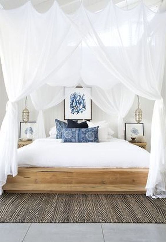 Romantic Bedroom Ideas: Romantic White Canopy