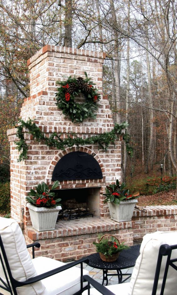 backyard fireplace ideas 14