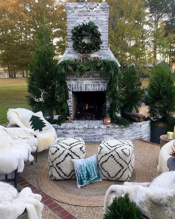 backyard fireplace ideas 16