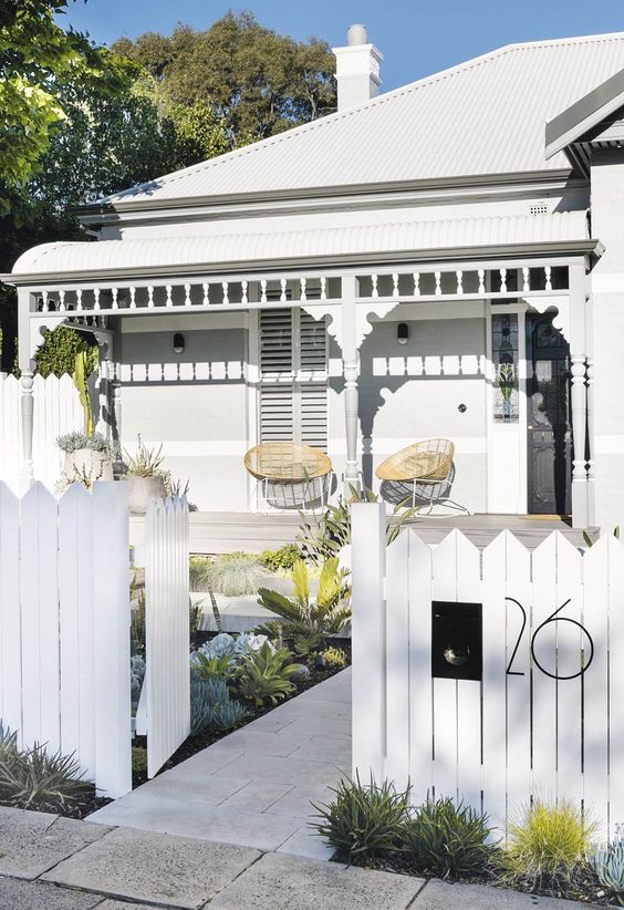 White Fence: Matching All-White