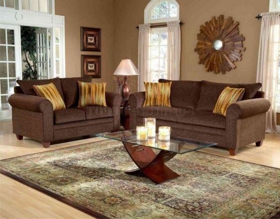 brown living room sofa couch colors decor paint color dark chesterfield velvet furniture colour beige stylish elegant modern breathtaking rooms