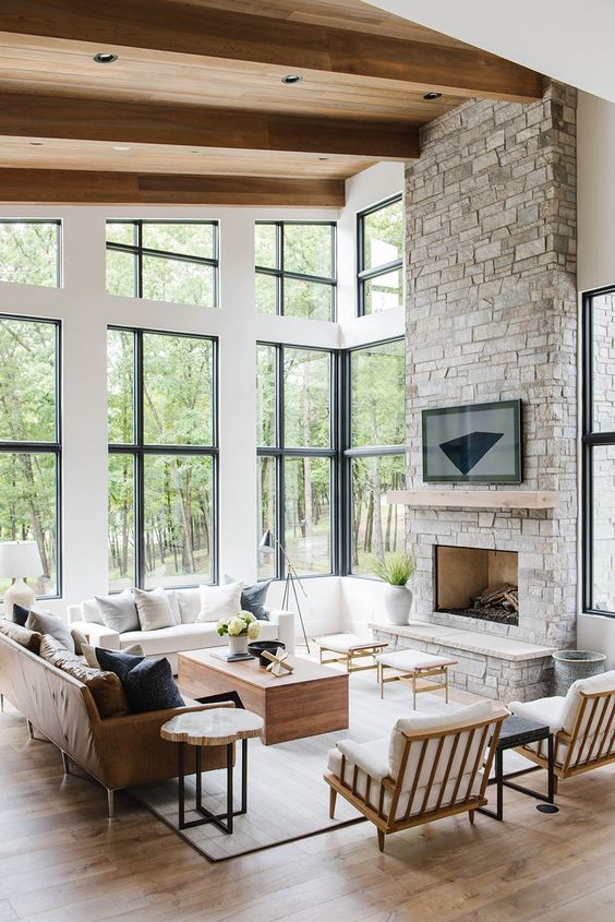 Modern Living Room Ideas: Charming Rustic Look