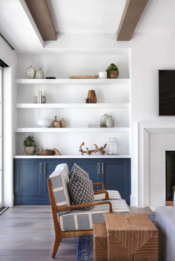 Living Room Shelves Ideas 12