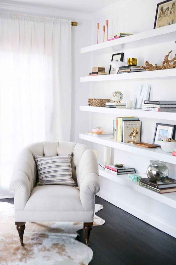 Living Room Shelves Ideas 13