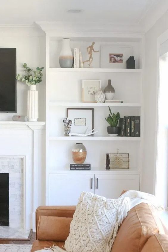 Living Room Shelves Ideas 7