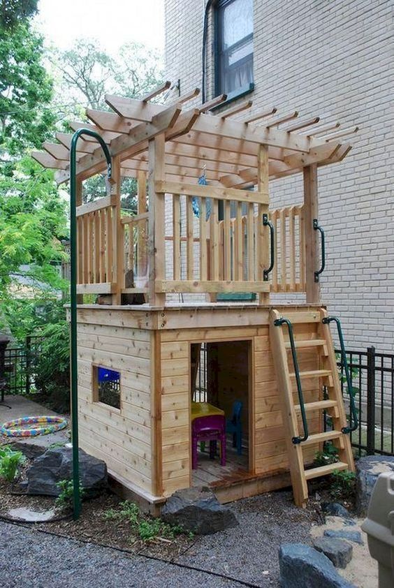 Backyard for Kids Ideas: Outstanding Wooden House