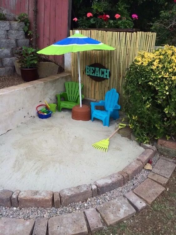 Backyard for Kids Ideas: Simple Sand Play