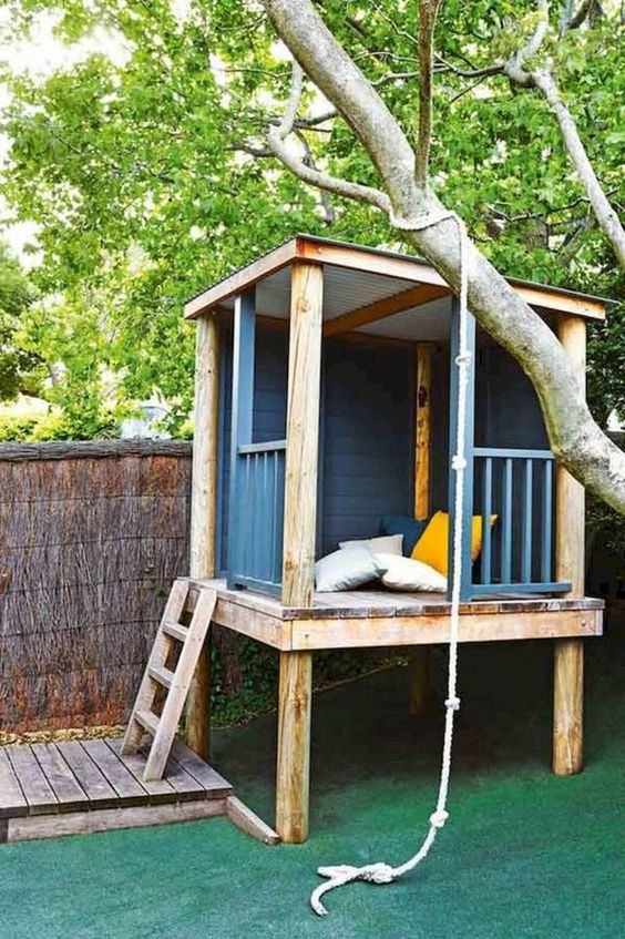 Backyard for Kids Ideas: Minimalist Tree House