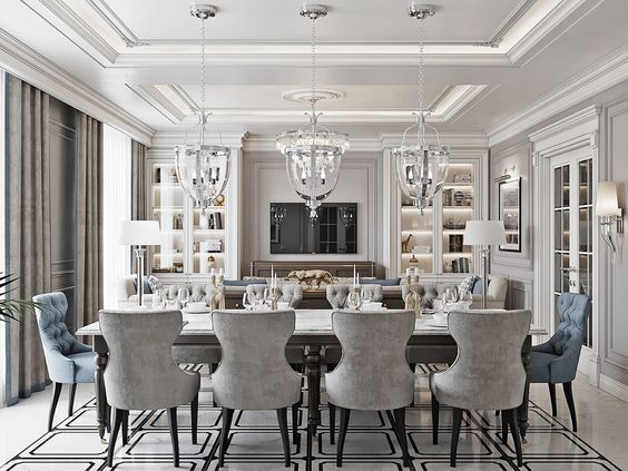 Sophisticated Formal Dining Room Ideas, How To Decorate A Formal Dining Room Wall