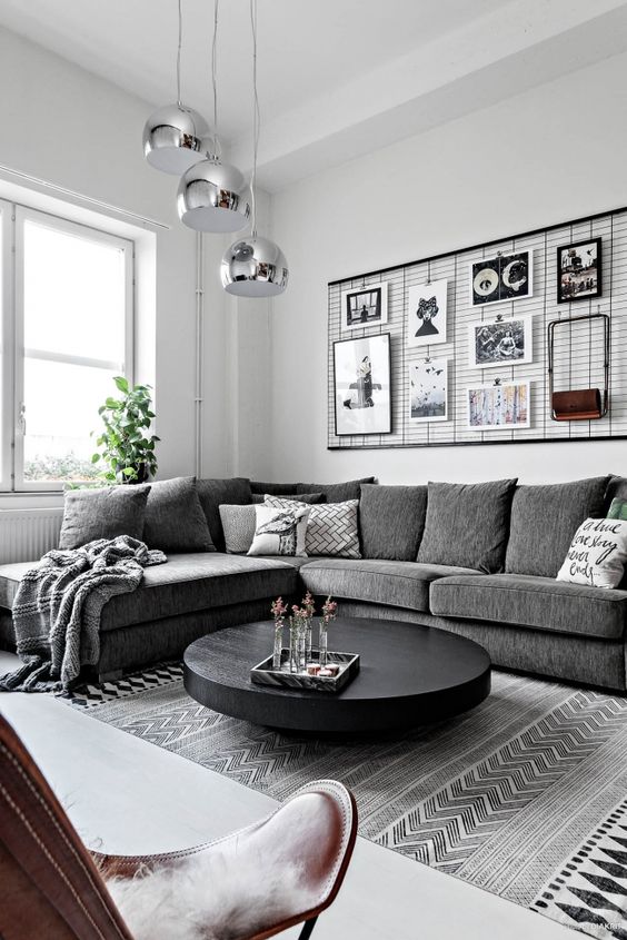 Grey Living Room Ideas: Attractive Minimalist Room