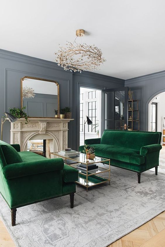 Grey Living Room Ideas: Captivating Pop Color