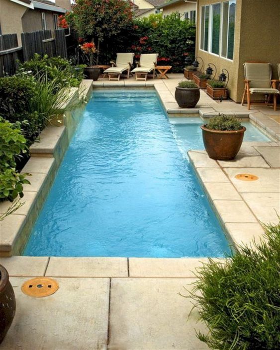 Rectangle Swimming Pool Ideas: Captivating Minimalist Pool
