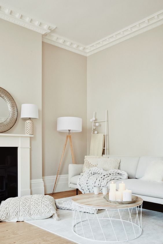 Living Room Wallpaper Ideas: Relaxing Neutral Shades
