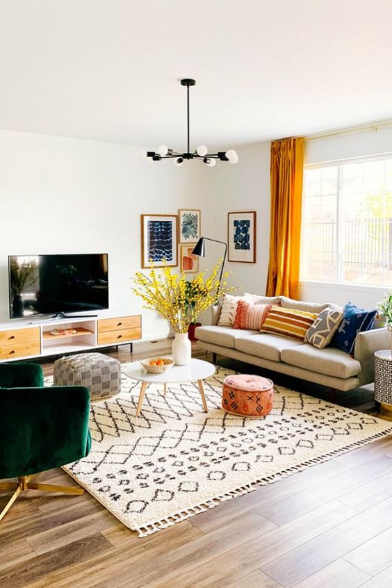 Living Room with TV Ideas: Lovely Modern Decor