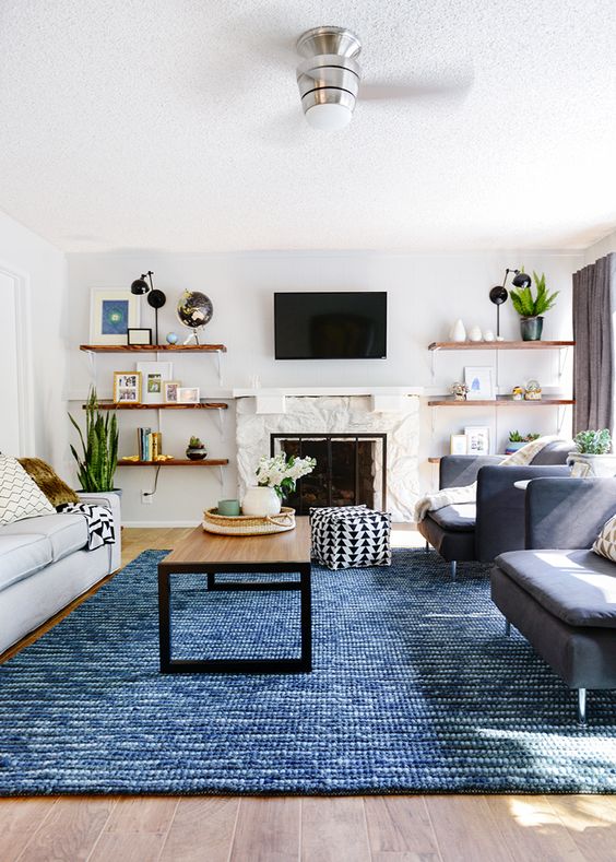 Living Room with TV Ideas: Captivating Modern Farmhouse