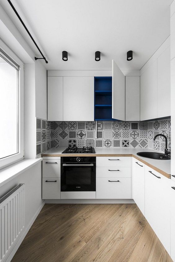 Small Kitchen Ideas: Charming All-White Concept