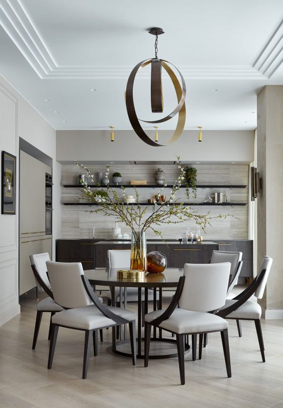 Luxury Dining Room Ideas: Elegant Neutral Color