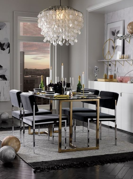 Elegant Dining Room Ideas: Dazzling Modern Concept