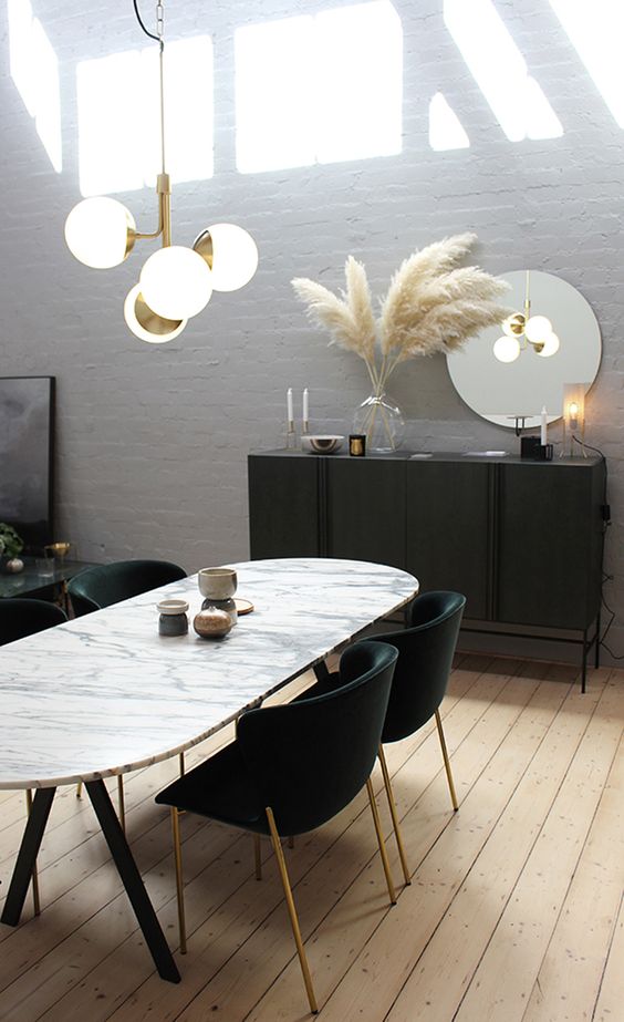 Elegant Dining Room Ideas: Lovely Bold Scandinavian